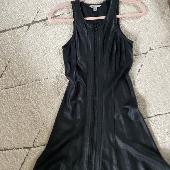 Calvin Klein Faux Leather Dress - Picture 1 of 3